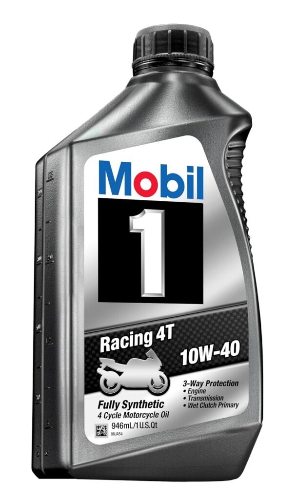 Mobil 1 Racing 4T 10W-40 Synthetic Motor Oil